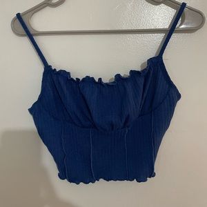 SHEIN blue going out top